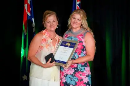 Redland City Mayor Karen Williams and Mirusia Louwerse