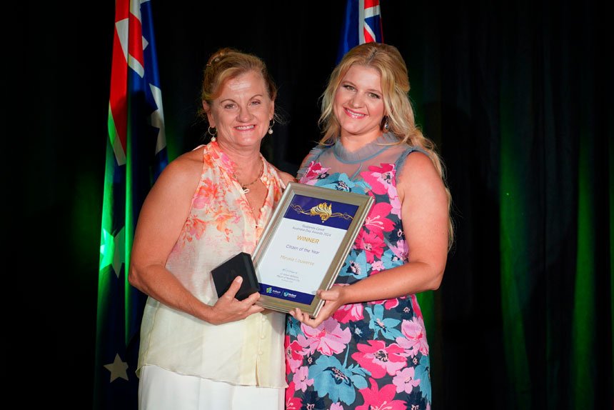 Redland City Mayor Karen Williams and Mirusia Louwerse