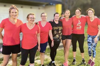 Young players’ mums’ have made the move from watching on the sideline to playing fields.