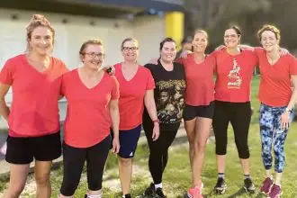 Young players’ mums’ have made the move from watching on the sideline to playing fields.