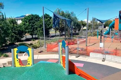 Thornlands Community Park with work in progress.