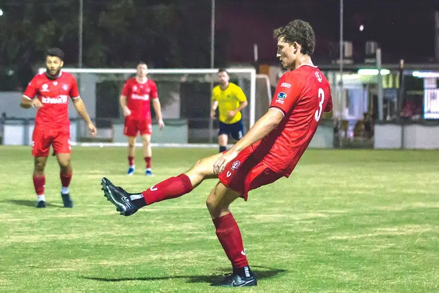 Redlands Defender, Max Ellenger was the Red Devils Man of the Natch in the season opener agains Rochedale Rovers.