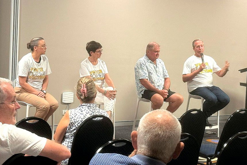 Guest speakers talk Youth Crime and lasting effects on victims.