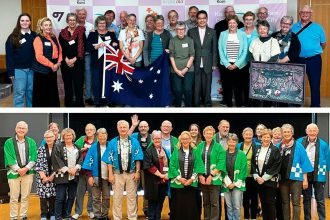 Community group gathers to head overseas for educational visit to Japan.