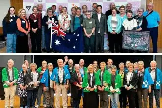 Community group gathers to head overseas for educational visit to Japan.