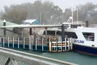 Dunwich Ferry Terminals parking restrictions to stop long-term parking. PHOTO: Redland City Council