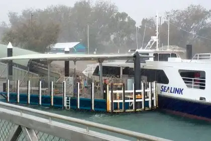 Dunwich Ferry Terminals parking restrictions to stop long-term parking. PHOTO: Redland City Council