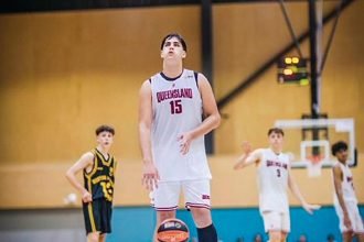 Tyrell Mason on the court.