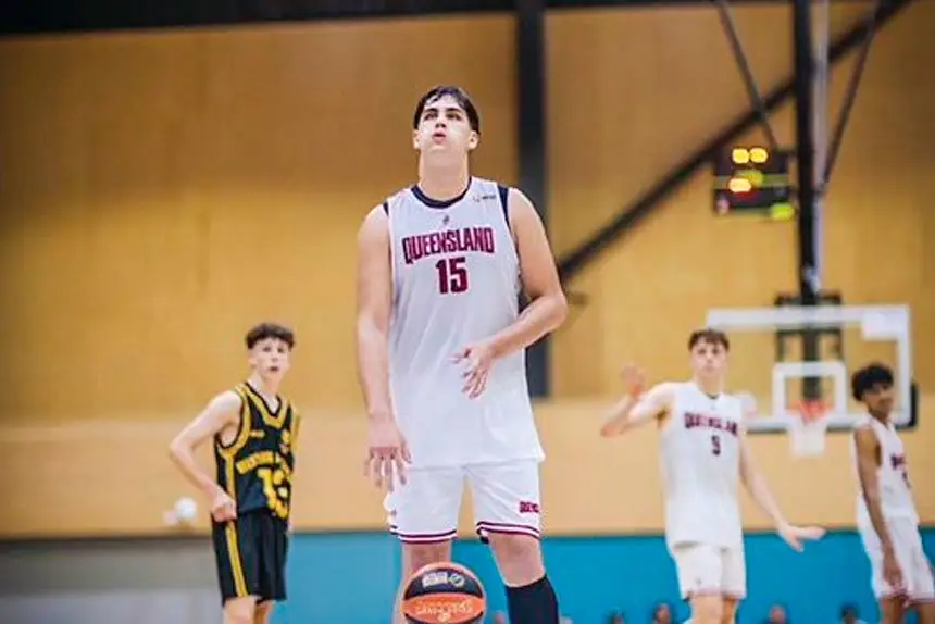 Tyrell Mason on the court.