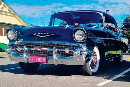 Chevelle J. Salis’s ’57 Chevrolet, nicknamed Ice Maiden.