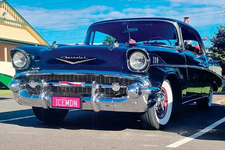 Chevelle J. Salis’s ’57 Chevrolet, nicknamed Ice Maiden.