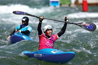 GOLDEN TIME: Olympic gold medallist Noemie Fox said the Redland Whitewater Centre would open opportunities for Redlanders to get involved in canoe slalom events.