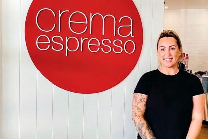 Experience service with a smile from Jody Kembrey and the team at Crema Espresso Capalaba