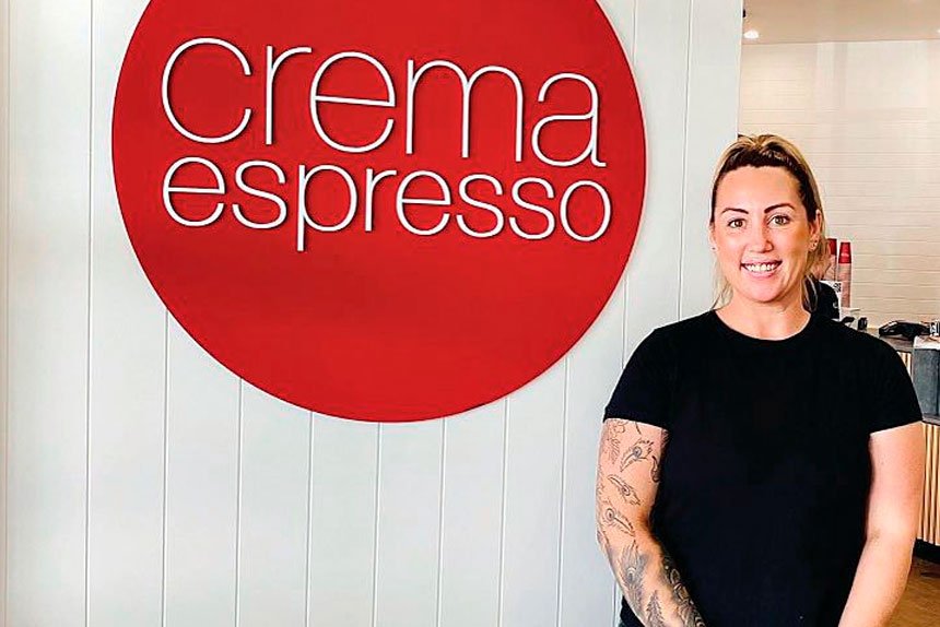 Experience service with a smile from Jody Kembrey and the team at Crema Espresso Capalaba