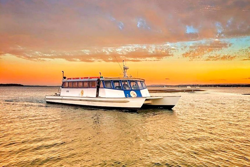 Locals and visitors to Coochiemudlo Island can now catch the ferry for 50c.