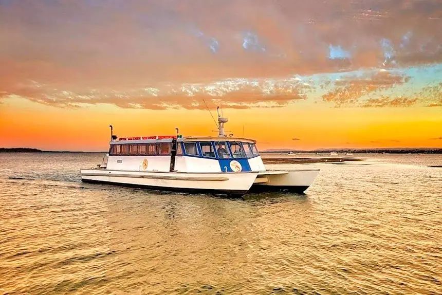 Locals and visitors to Coochiemudlo Island can now catch the ferry for 50c.