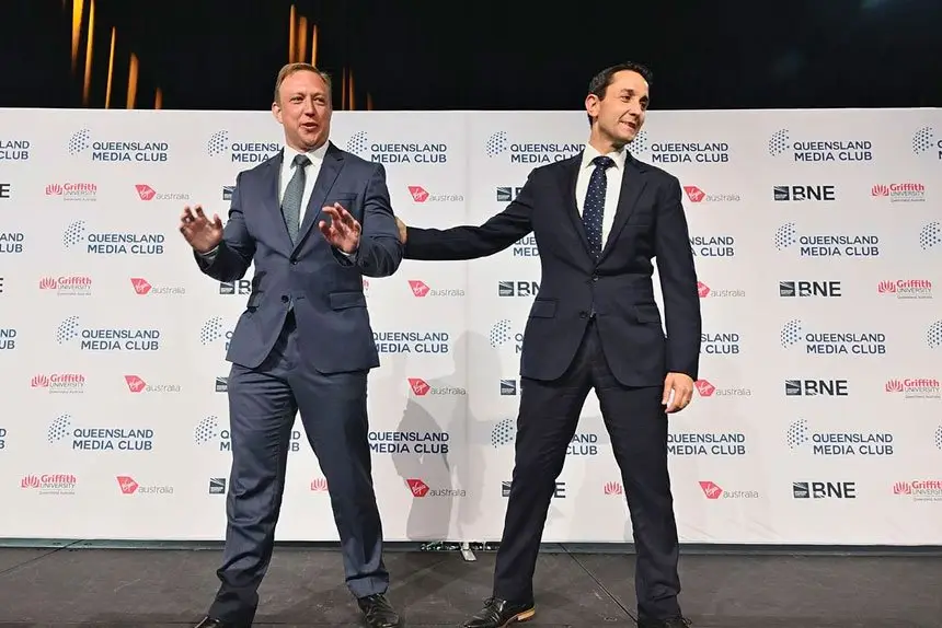 CRUNCH TIME: The futures of Steven Miles and David Crisafulli are now in the hands of voters.