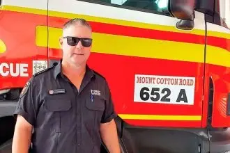 Mount Cotton-based firefighter Lochlan Patterson.