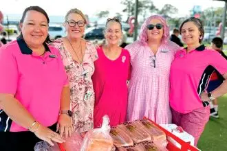 GOING PINK: Birkdale State School raised over $2000.