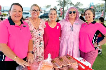 GOING PINK: Birkdale State School raised over $2000.