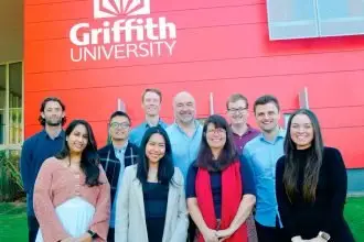 The Ethos team, from left (back): Fergus O’Connor, Zhiwei Xu, Sebastian Binnewies, Steven Baker, Connor Forbes, Aaron Bach; (front) Mehak Oberai, Erika Buenafe, Shannon Rutherford and Ella Jackman.