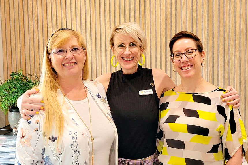 Penelope Woods (centre) assures the best service at A Better Ear clinic.