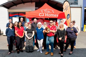 The CJ Homes team on Hard Hat Day.