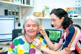 EAR EAR: No two ears are exactly the same, so careful fitting of hearing aids is essential.