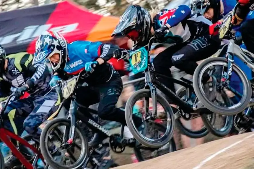 FULL SPEED AHEAD: Redlands BMX Club is back in action after the track was torn up by dirtbikes.
