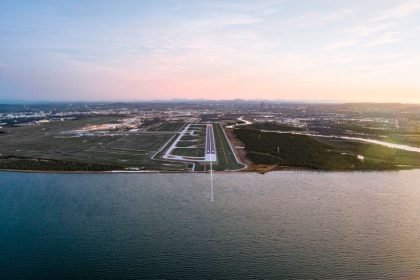 More planes will arrive and depart Brisbane Airport over Moreton Bay from November 28.