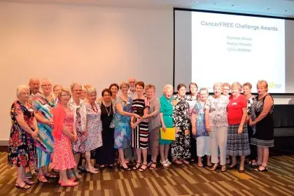 The fabulous group of volunteers in the Redlands Branch of Cancer Council Queensland.