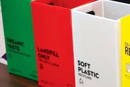 EASY WINS: Start with recycling cardboard, paper, glass, aluminum, and plastic.