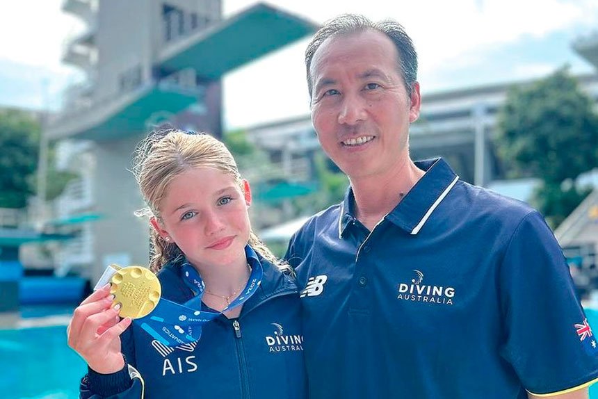 Maggie Grey scored gold for Australia in the World Aquatics Junior Diving Championships in Rio over the weekend.