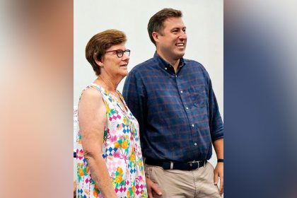 U3A Redlands President Jean Martin and Henry Pike.