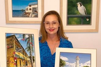 FEELS LIKE HOME: Angela Paxton shared that while each painting becomes a new favourite, her depiction of Oyster Point would always hold the deepest sense of home for her.