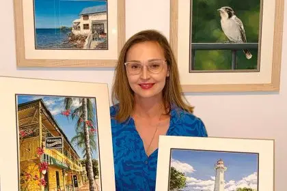 FEELS LIKE HOME: Angela Paxton shared that while each painting becomes a new favourite, her depiction of Oyster Point would always hold the deepest sense of home for her.