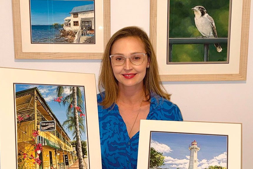 FEELS LIKE HOME: Angela Paxton shared that while each painting becomes a new favourite, her depiction of Oyster Point would always hold the deepest sense of home for her.