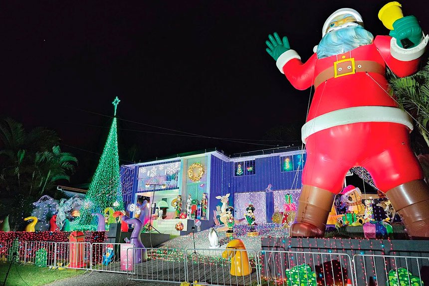 SANTA OUT: The Gillis family has decided to retire the display in 2025.