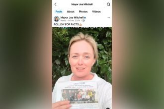 SOCIAL STOUSH: Cr Mitchell’s Follow For Facts video.