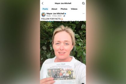 SOCIAL STOUSH: Cr Mitchell’s Follow For Facts video.