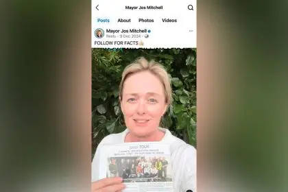 SOCIAL STOUSH: Cr Mitchell’s Follow For Facts video.