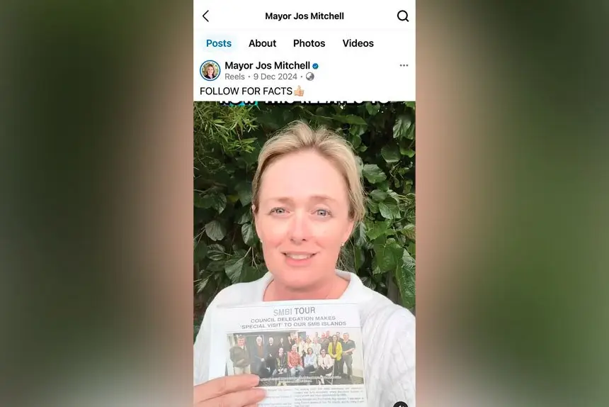 SOCIAL STOUSH: Cr Mitchell’s Follow For Facts video.