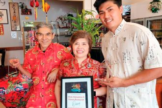 Kim, Monica and Richard Tran.