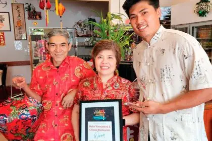 Kim, Monica and Richard Tran.