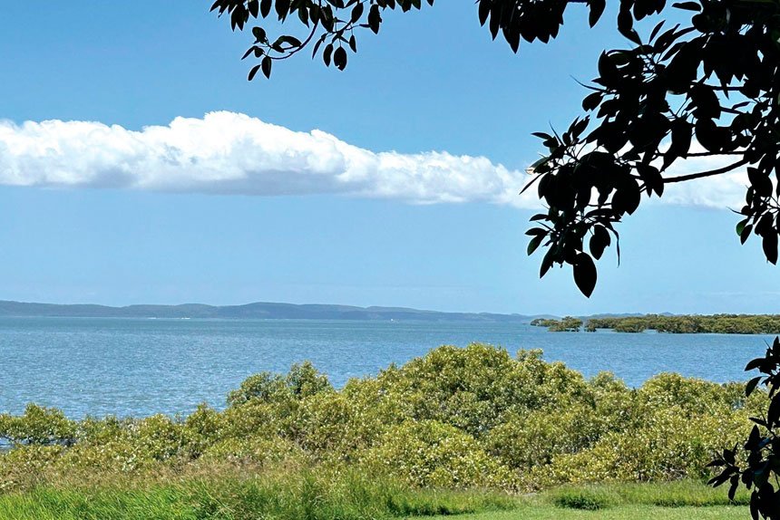 A view of Moreton Bay, taken from Cleveland.