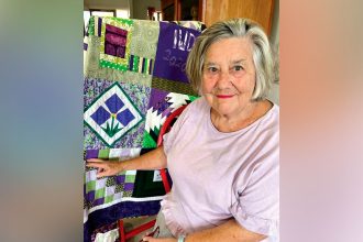 Bev Perel has put together 50 quilts to mark the 50th anniversary of International Women’s Day.