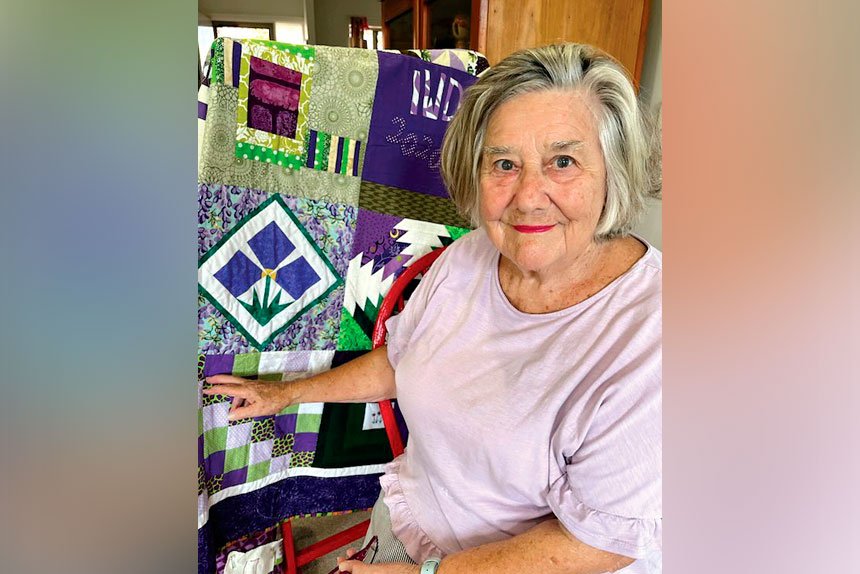 Bev Perel has put together 50 quilts to mark the 50th anniversary of International Women’s Day.