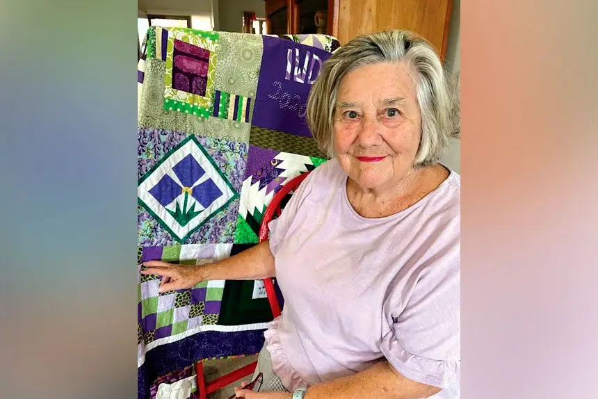 Bev Perel has put together 50 quilts to mark the 50th anniversary of International Women’s Day.