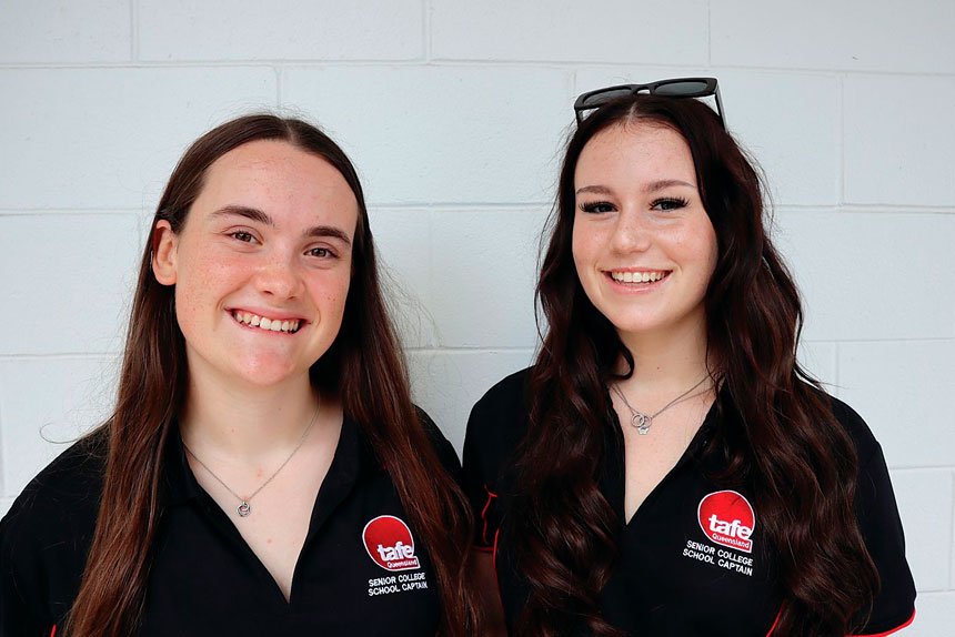 CHASING GOALS: Holly Jones and Ella Johnson are setting themselves up for a bright future.