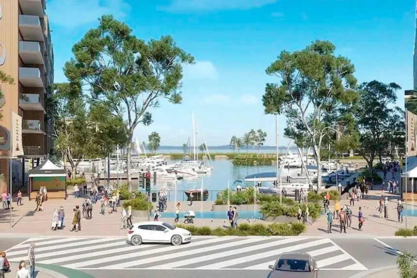 EVOLVING PLAN: A previous concept image of proposed harbourside upgrades.